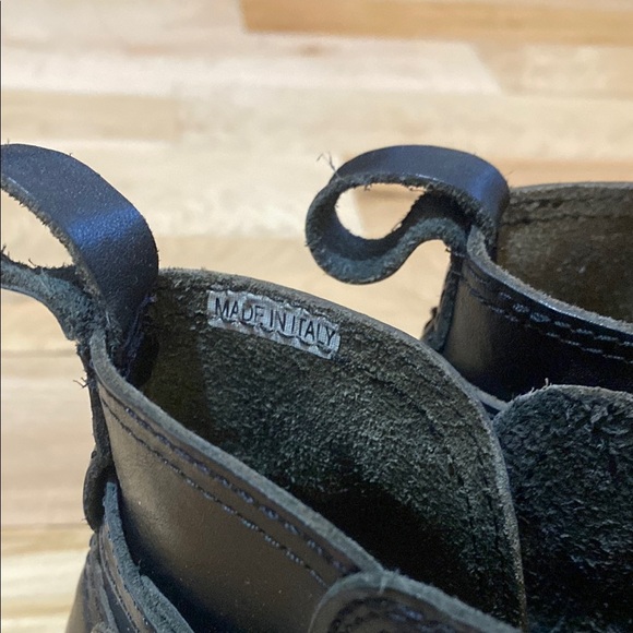 Women's Black Clog Style Ankle Boots - Picture 4 of 17